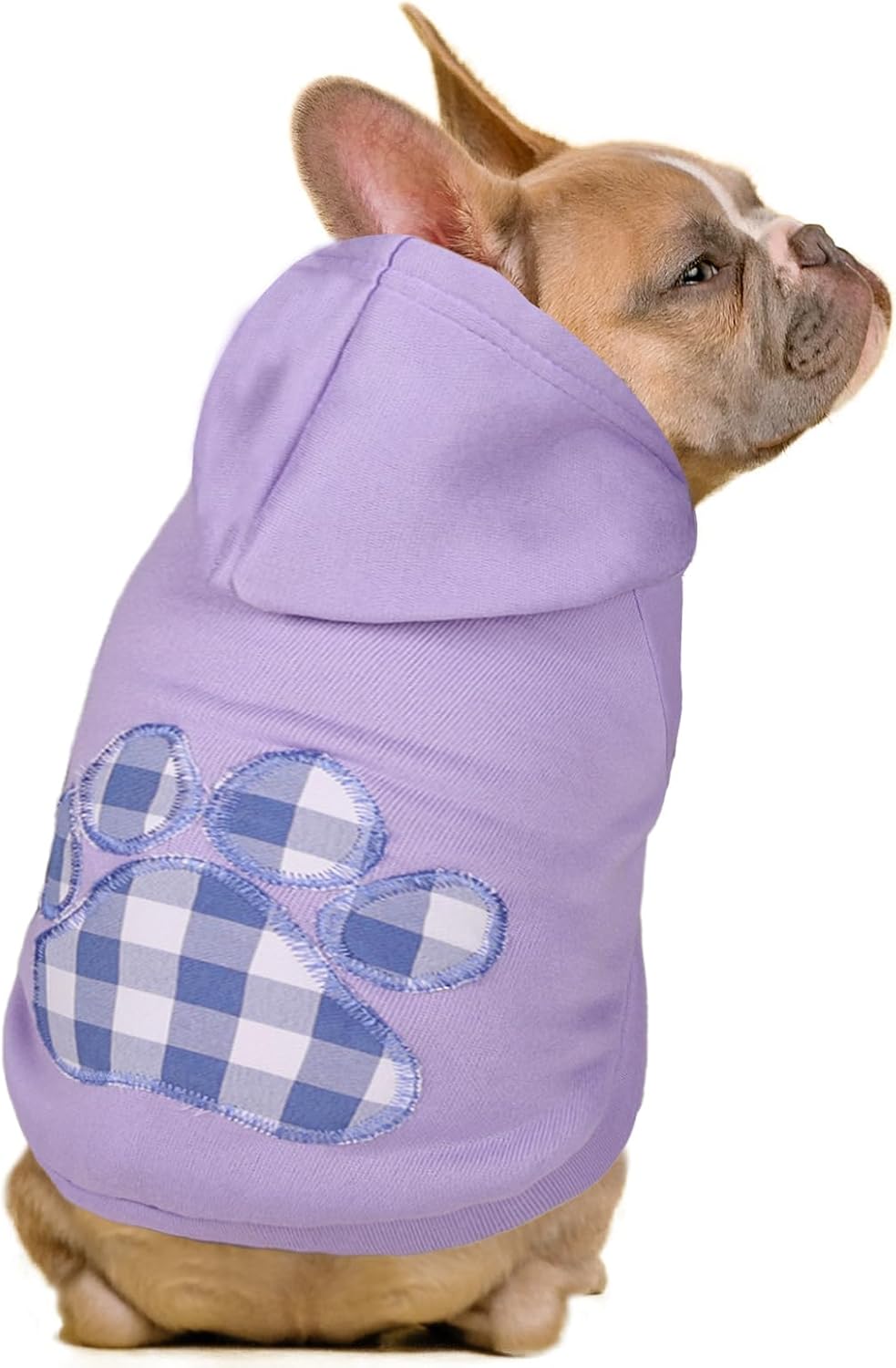 SAWMONG Dog Hoodie,Flannel Pet Hooded Sweater with Hat Puppy Pullover Sweater Shirt,Dog (Security Black,M) - Image 9