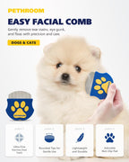 Pethroom stainless steel eye comb for dogs and cats