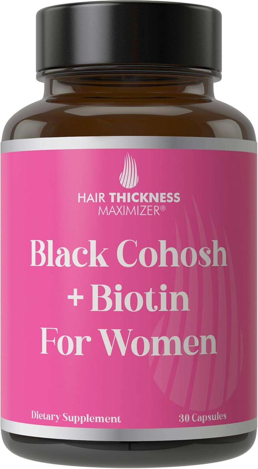 Hair Thickness Maximizer Black Cohosh and Biotin bottle front view