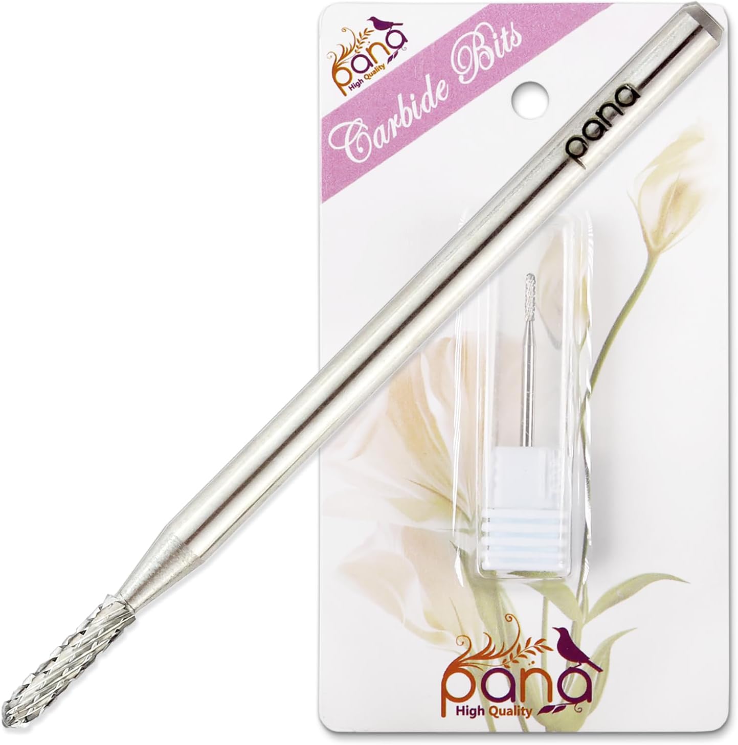 Pana 3/32 Inch Round Safety Carbide Nail Drill Bit front view