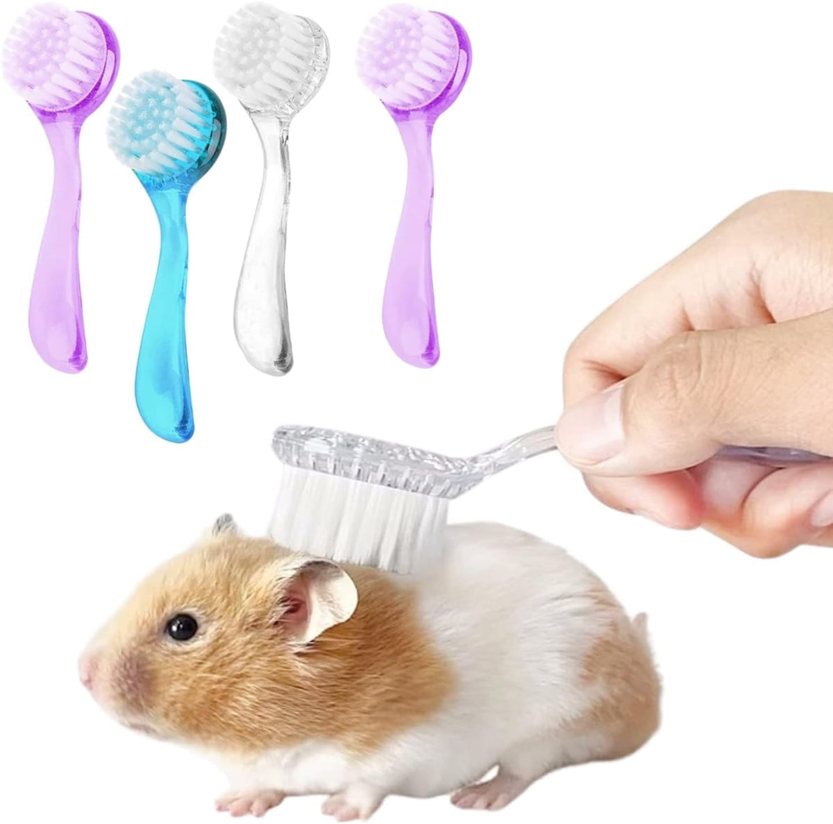 TTMIMIK hamster brush front view soft grooming tool for small animals