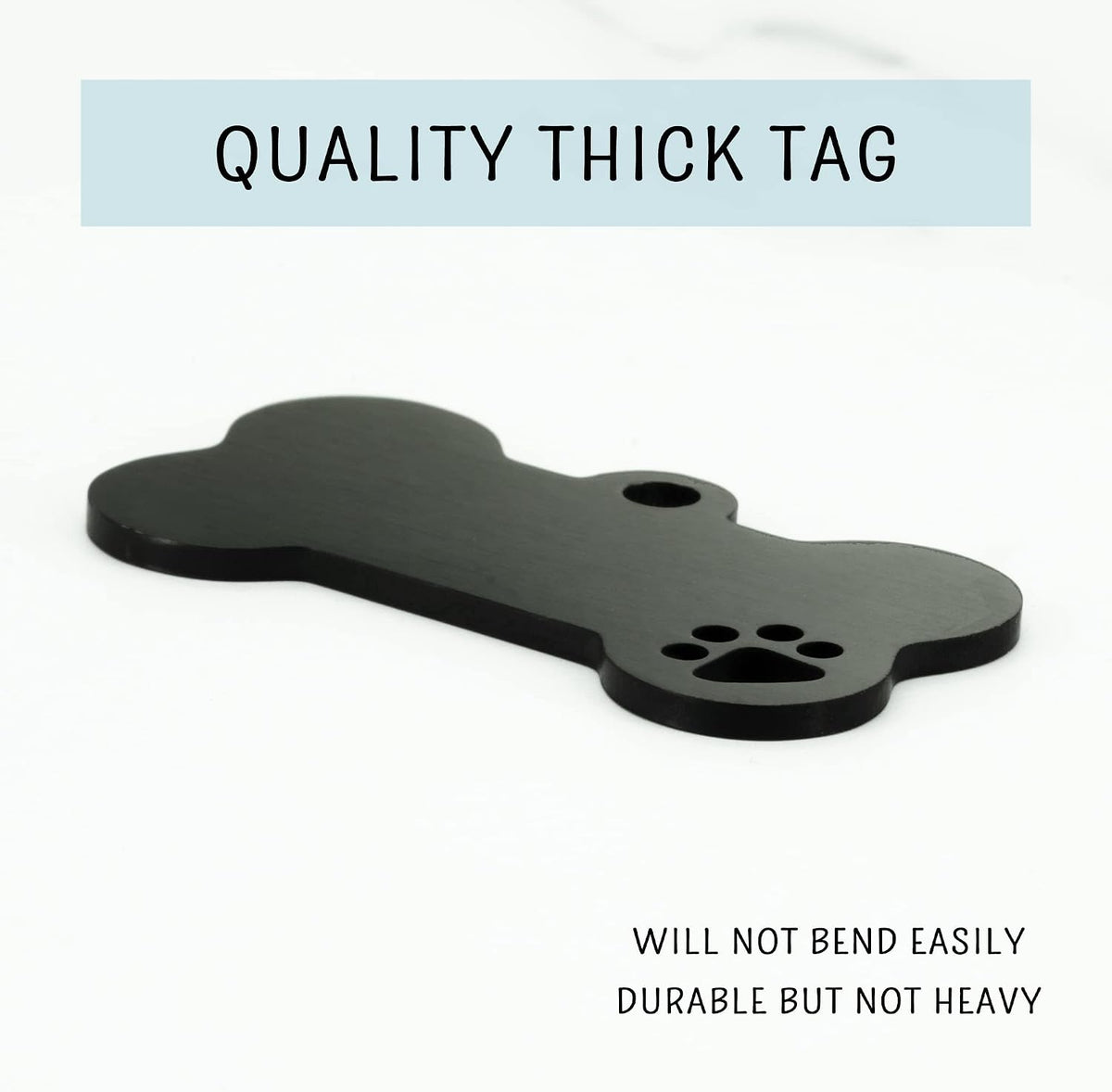 Ultra Joys pet safety identification product packaging highlighting the dual side engraving feature.