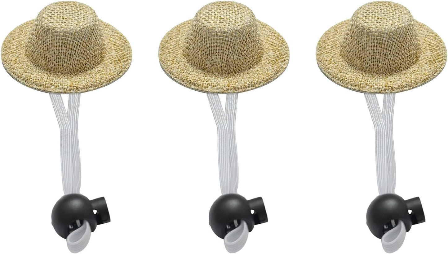 LXLVOUEG three pieces chicken hats set front view for small pet styling.