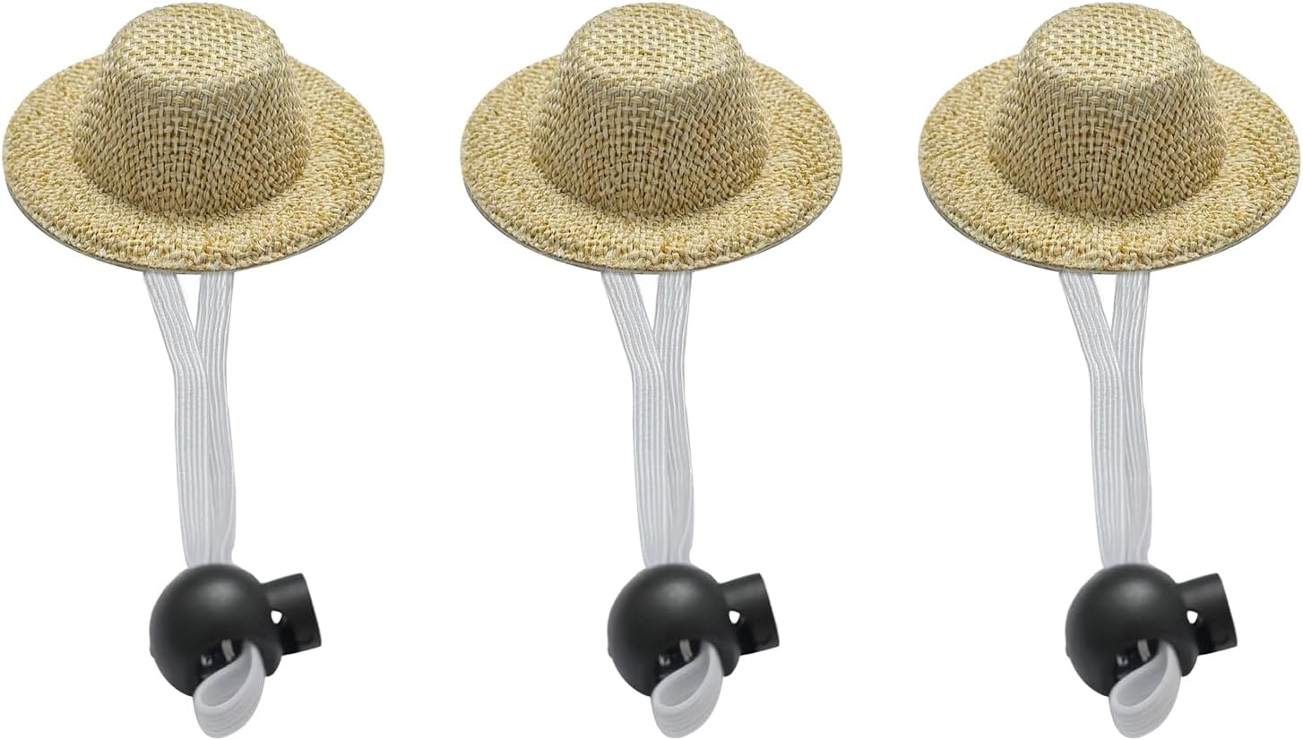 LXLVOUEG three pieces chicken hats set front view for small pet styling.