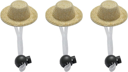 LXLVOUEG three pieces chicken hats set front view for small pet styling.