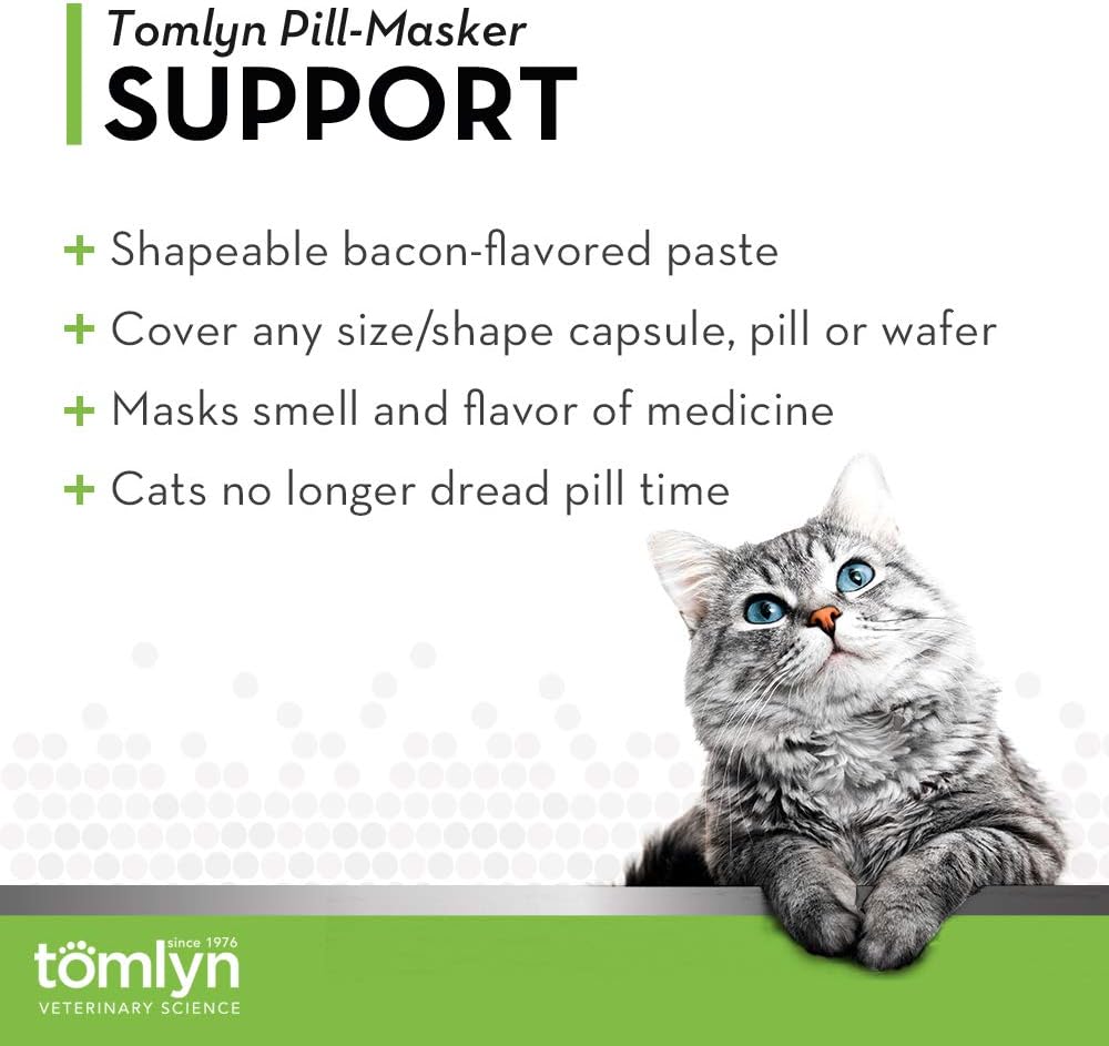 Shapeable bacon flavored cat medication wrap paste texture