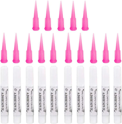 Safe ethyl cyanoacrylate pet claw glue kit packaging details for scratch prevention