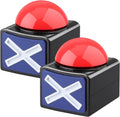 DOXISHRUKY game answer buzzers front view showcasing two red buttons with blue bases