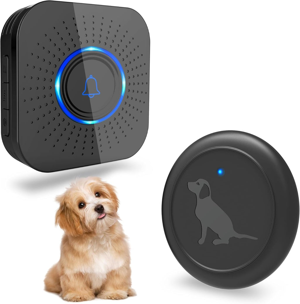 Hathever wireless dog doorbell front view with touch button