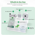 HomiQ Life 3MP camera hardware components and mount
