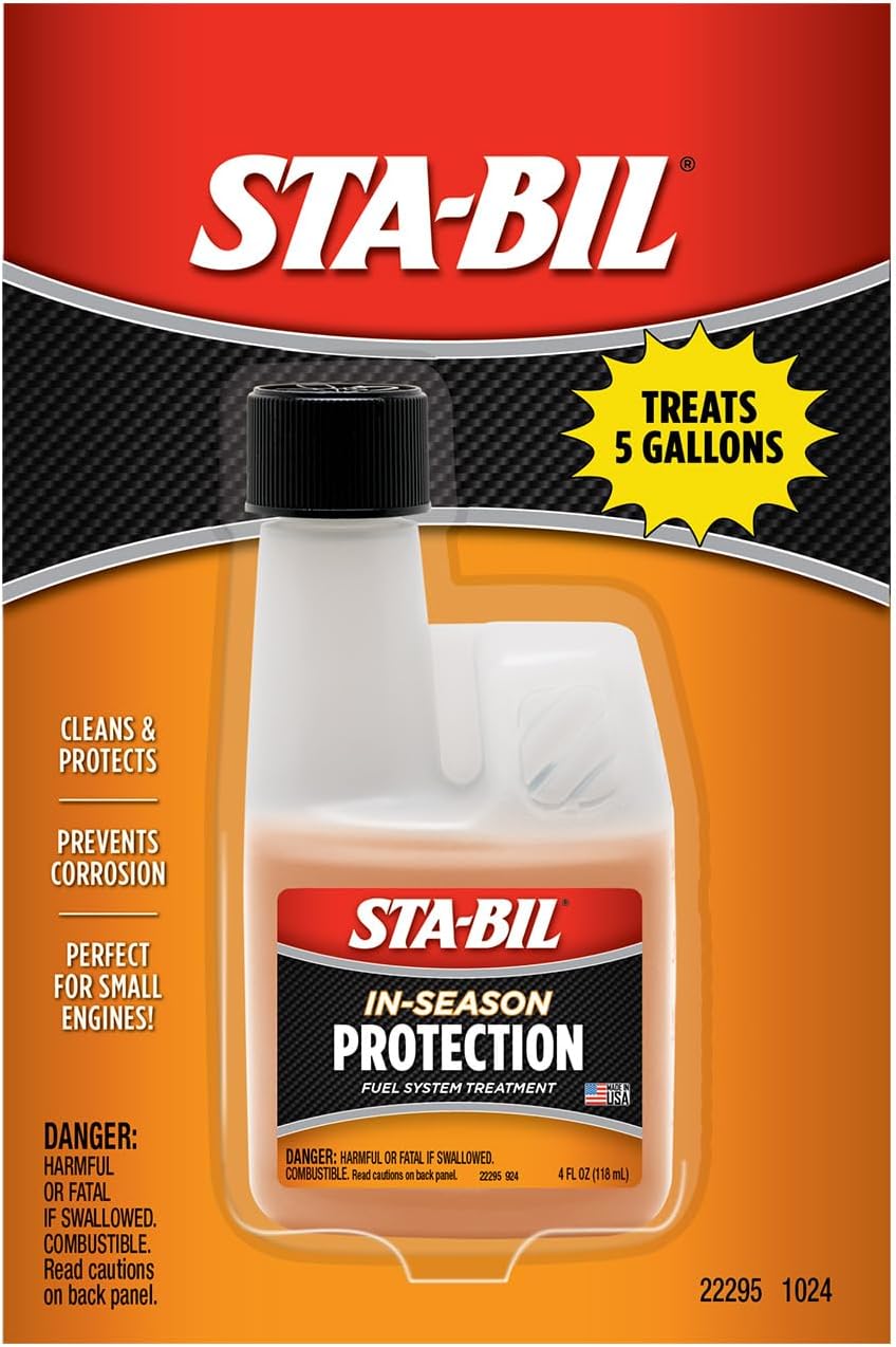 STA-BIL In-Season Protection Fuel System Treatment, 10 oz - Treats 50 Gallons - Fuel System Cleaner & Injector Cleaner, Improves MPG & Engine Performance, Prevents Corrosion & Ethanol Damage - Image 10