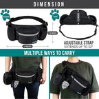 Reflective stitching details on PetAmi hands free walking bag