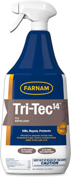 Farnam Tri-Tec 14 Fly Spray for Horses - Long-Lasting Insect Repellent Kills and Repels Flies, Gnats, Ticks & Mosquitoes, Conditions Coat - Up to 14 Days Protection - 128 oz - Image 13