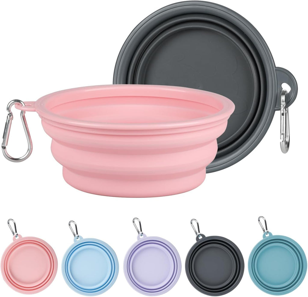 Kytely Collapsible Dog Bowls for Travel, 2Pack Dog Portable Water Bowl, Foldable Pet Food Bowl with Clasp, Pet Cat Feeding Cup Dish for Traveling, Walking, Hiking - Image 12