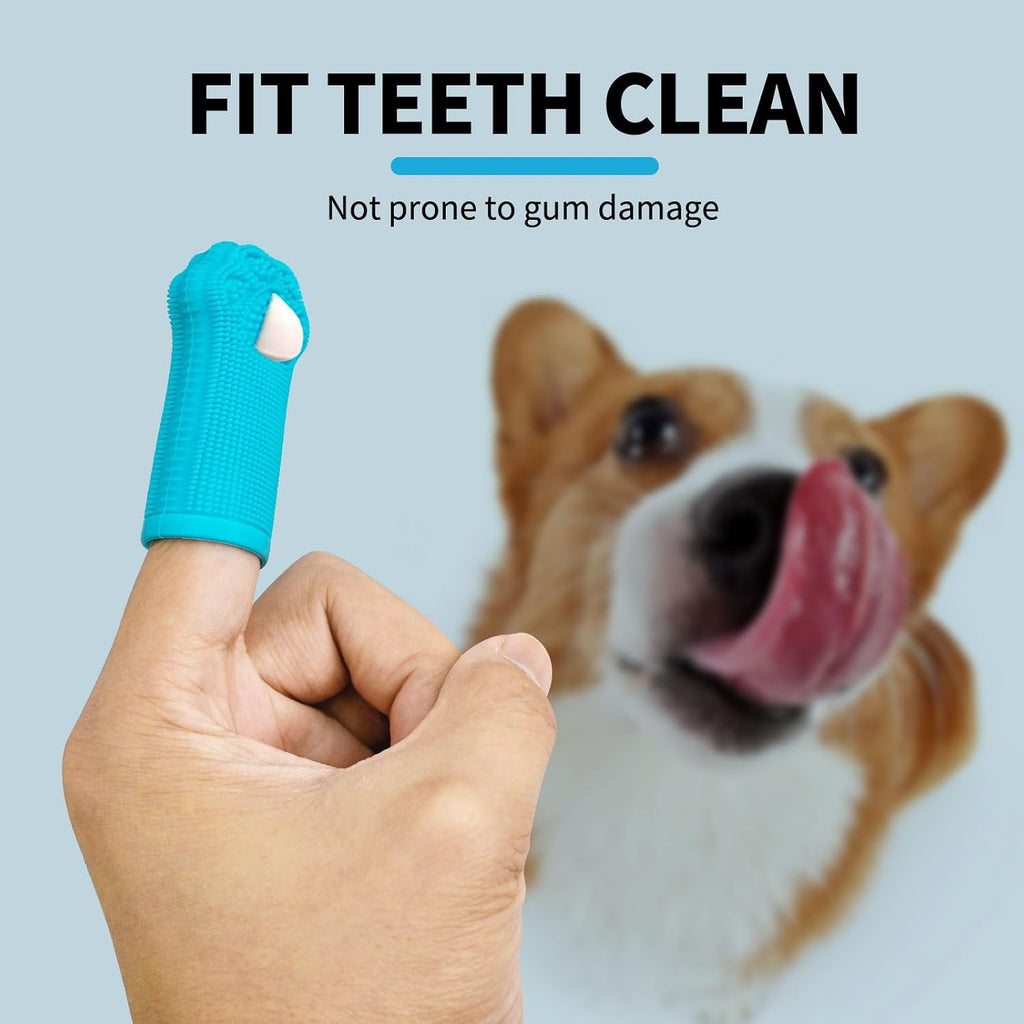Comparison of finger toothbrush size for small breeds
