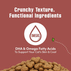 Get Naked crunchy bites for cats closeup view