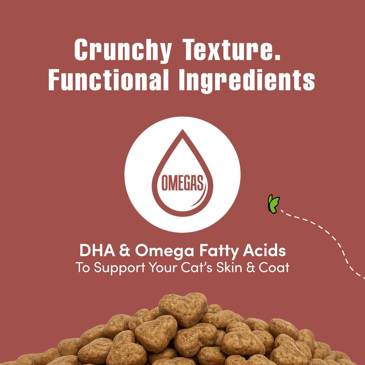 Get Naked crunchy bites for cats closeup view