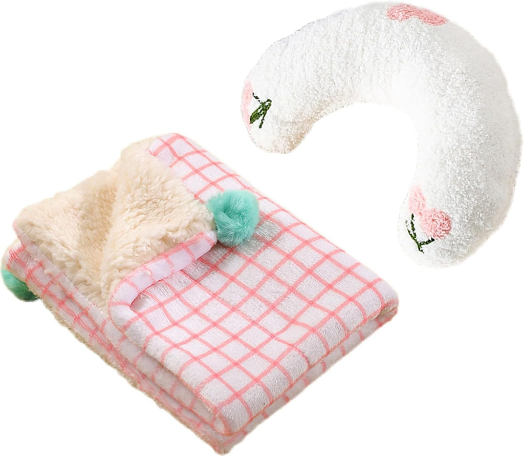 Haourlife imported premium cat donut pillow set displayed in home setting