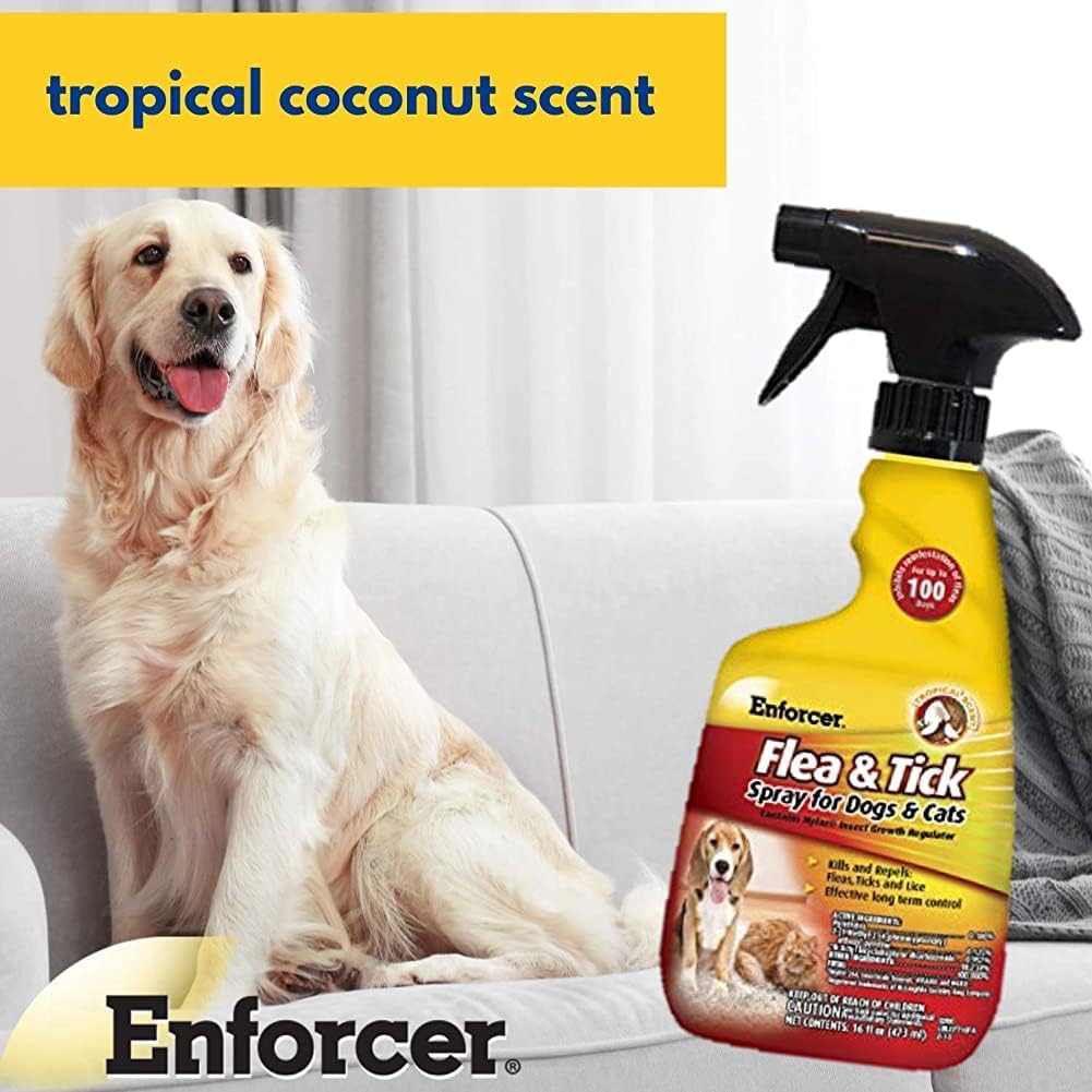 Case of six Enforcer flea and tick spray bottles