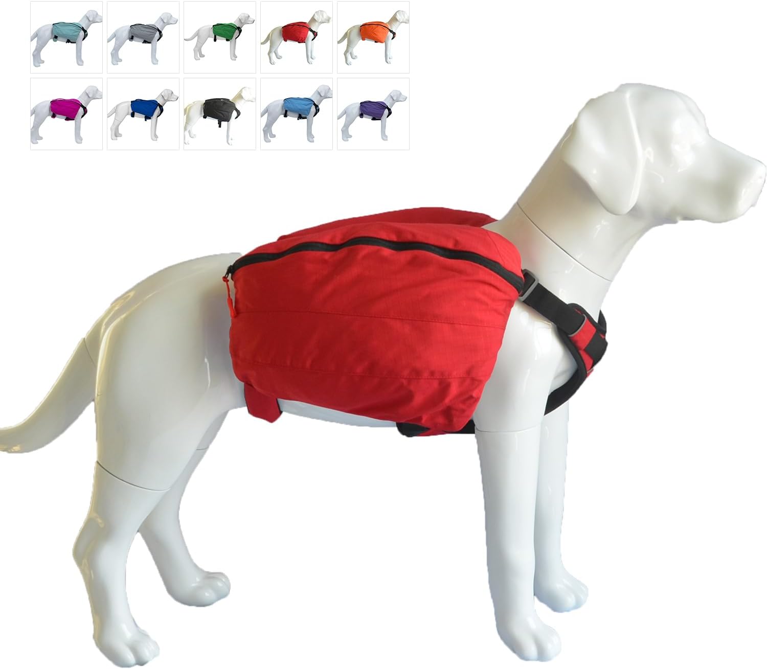 Lovelonglong Large Dog Backpack, Outdoor Hound Saddle Bag Dog Pack with Side Pockets for Small Medium Large Dogs, Adjustable Tactical Dog Pack for Hiking, Travel, Camping, Training Gray M - Image 13