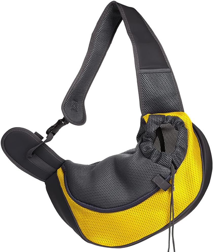 Pet Dog Sling Carrier, Breathable Mesh Portable Travel Safe Pet Sling Shoulder Bag Carrier with Adjustable Non-Slip Shoulder Strap for Small Dogs Cats Puppy - Image 13