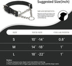 Adjustable medium breed anti escape training collar close up details