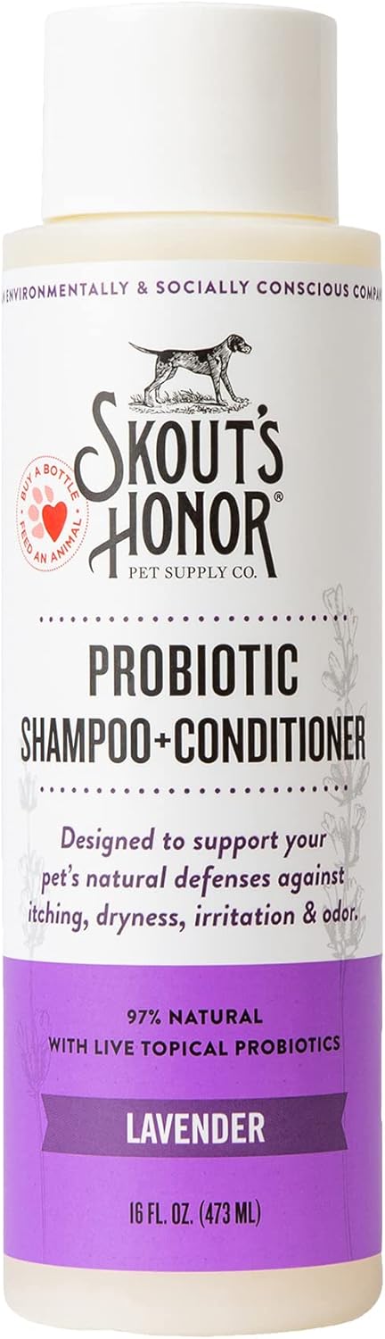 Skout's Honor Probiotic Natural Dog Shampoo and Conditioner with Avocado Oil & Omega-3s, Gentle Puppy Shampoo, Hydrating Dog Conditioner, 97% Natural, Paraben & Sulfate-Free, Cruelty-Free, 16 oz DOTW - Image 13