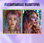 Travel-friendly silver hair chalk comb for festivals