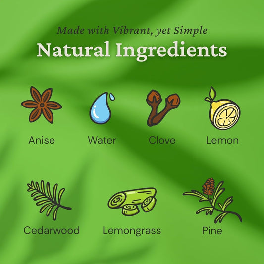 Natural plant-based pet odor eliminator gel packaging.