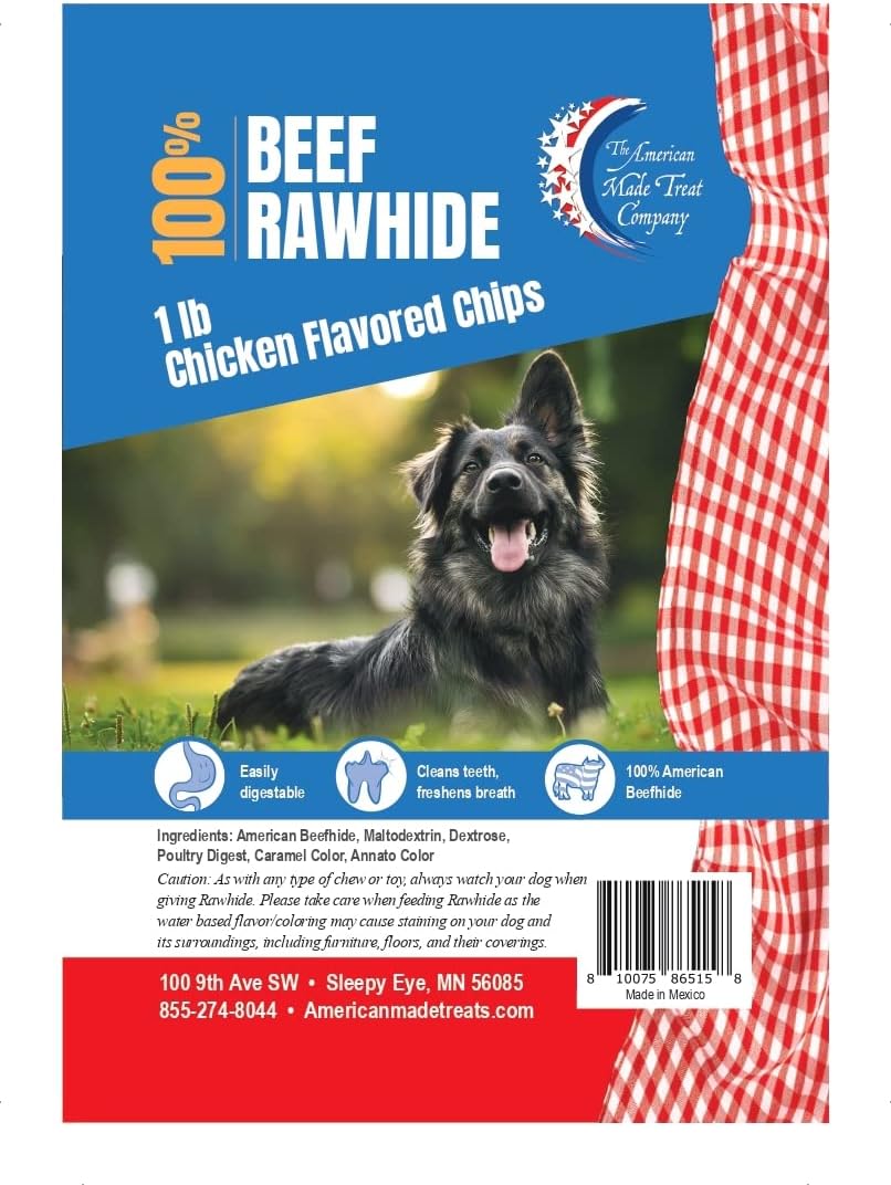 Pet Factory American Made Treat Company digestible dog chew chips