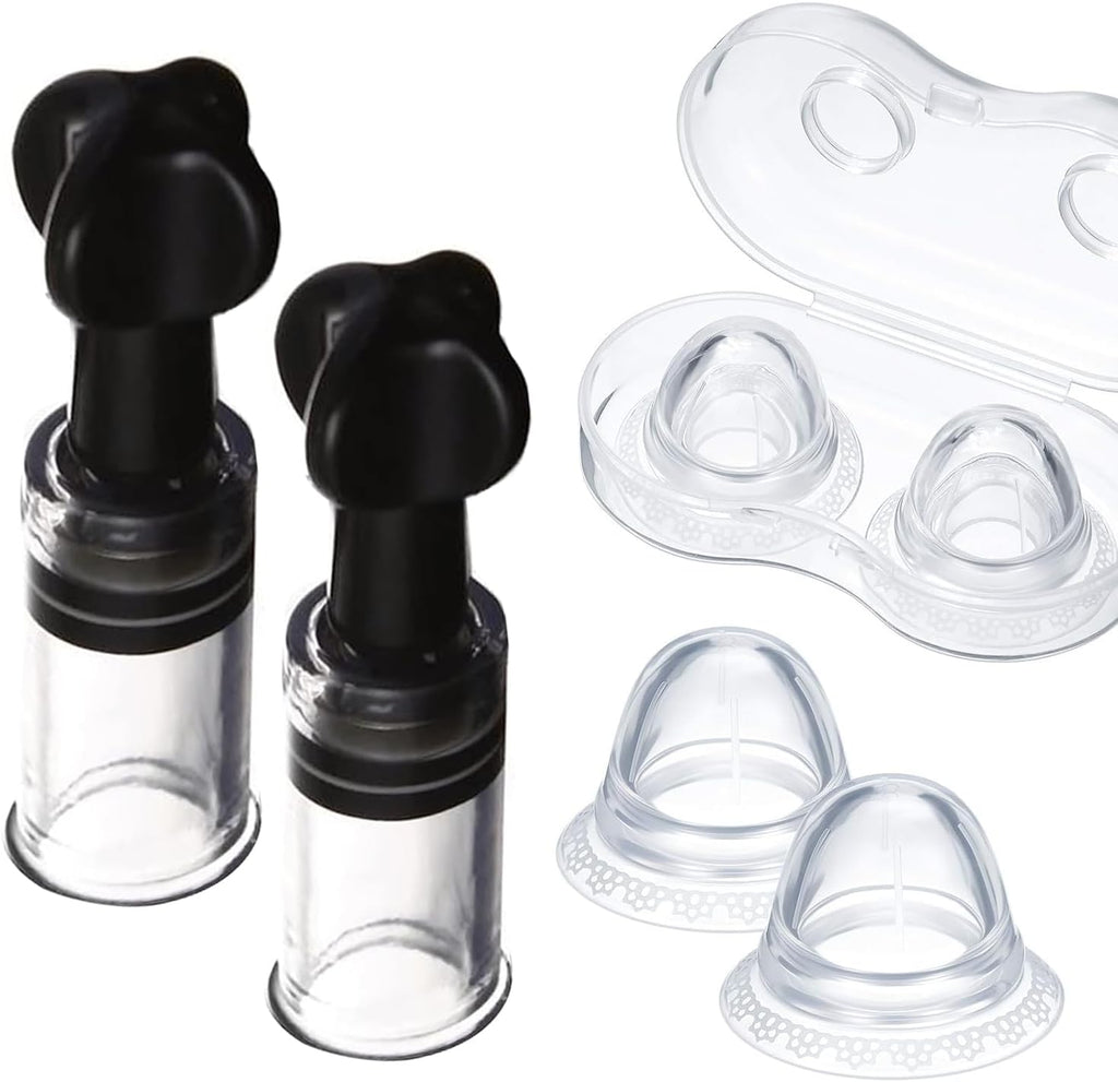 Lnazcnz 4 Pcs Nipple Corrector set for breastfeeding support