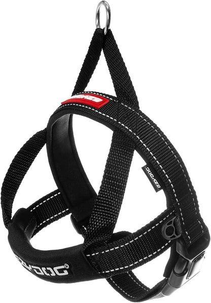 EzyDog Quick Fit Dog Harness Medium Black front view