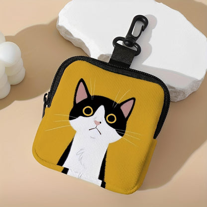 Floral Black Cat Hanging Zero-Hands-Free Waist/Belt/Bag Clip Organizer for Snacks,Earphones,Keys & Daily Essentials|Gifts for Cat LoversAB-001 - Image 12
