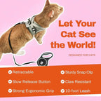Metal alloy 360-degree rotating swivel snap clip attached to the retractable leash.