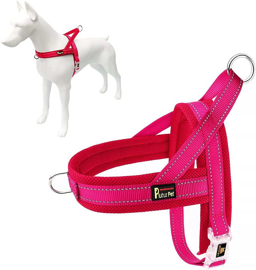 Plutus Pet No Pull Dog Harness with Breathable Mesh Padded, Adjustable Reflective Escape Proof Dog Harness, Quick Fit Dog Vest Harness for Small Medium Large Dogs(M, Beige) - Image 12