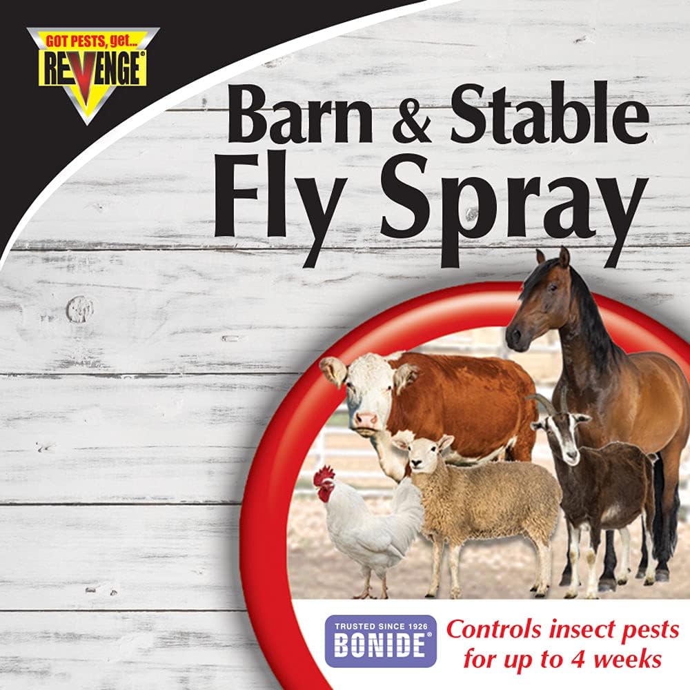 Bonide Revenge livestock and premise pest spray packaging