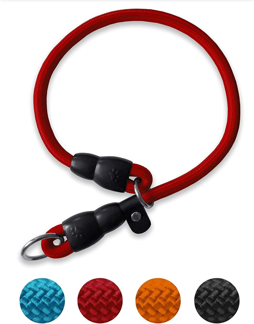 Reflective Slip Collar, Dog Choker, Nylon Training Collar With Slidable Stopper No Pull Martingale for Small Medium Large Dogs, Orange, M - Image 14