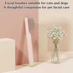 Psiriol grooming comb with ergonomic handle for small dogs