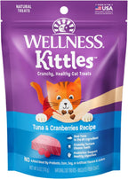 Wellness Kittles Crunchy Cat Treats, All Lifestages, Kitten to Senior, Natural, Grain Free, Chicken and Cranberry Flavor, 2 oz Bag - Image 15