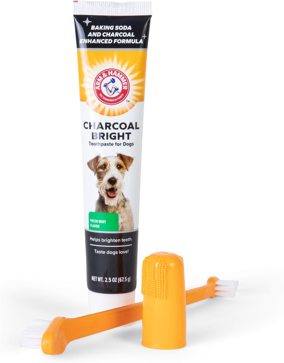 Arm & Hammer for Pets Dog Dental Care Fresh Breath Kit | Includes Arm & Hammer Baking Soda Dog Toothpaste and Dog Toothbrush | Dog Plaque Removal Kit, Mint - Image 7