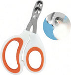 Auvotuis cat nail clippers front view showing the dual circular cutting holes.