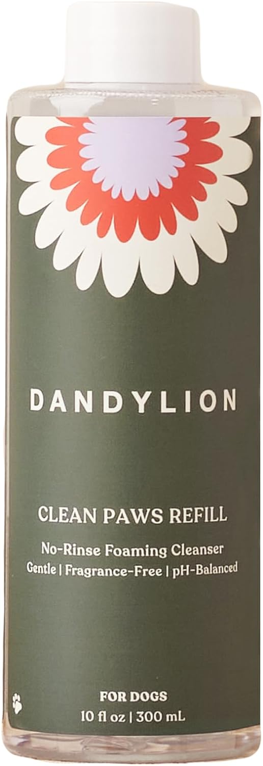 Dandylion Dog Paw Cleaner, Clean Paws, Dog Paw Washer, No Rinse Foam Cleaner for Dogs, Fragrance Free pH Balanced Foaming Washer with Silicone Brush, Pet Cleaning Supplies, 5 fl oz - Image 10