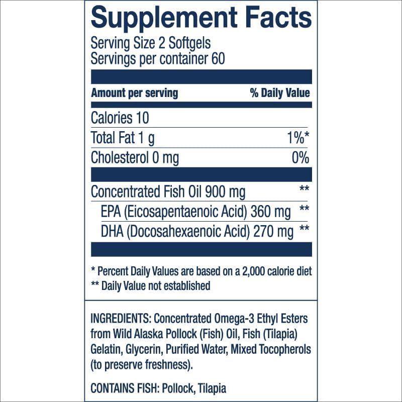 Wileys Finest omega 3 fish oil 630mg epa dha supplement capsule size comparison