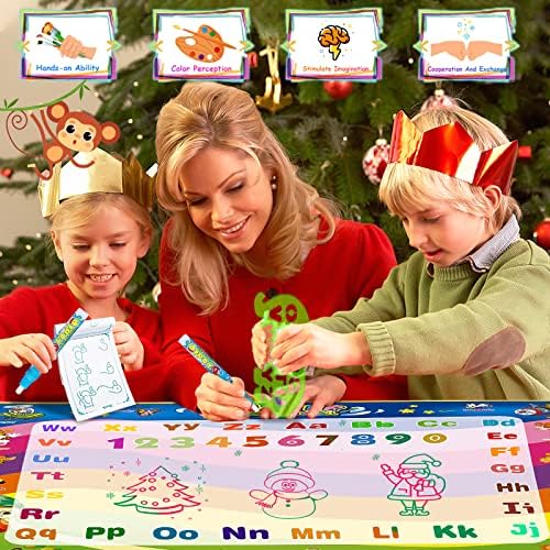 Wedopro kids educational painting pad water resistant nylon protective backing details