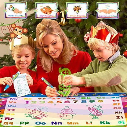 Wedopro kids educational painting pad water resistant nylon protective backing details