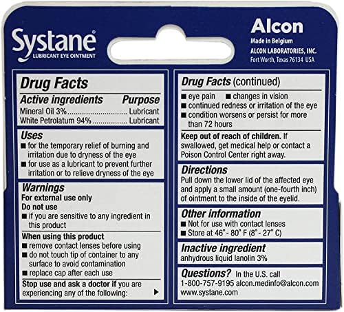 Two tubes of Systane Nighttime sterile ophthalmic ointment 3.5 grams.