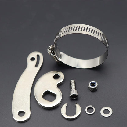 Different angles of the heavy duty automotive fuel line fasteners.