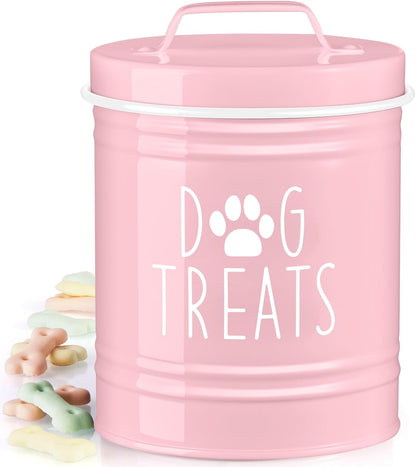 OUTNILI Small Dog Treat Container Airtight - 6" Tall X 4.9" Round Black Dog Treat Jar for Kitchen Counter - Rustic Treat Storage Canister for Dogs, Cats, Small Animals - Gifts for Pet Owners - Image 12
