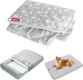 Moonsea waterproof dog bed cover replacement front view showing grey star print mattress protector.