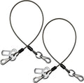 Mi PupJoy 2-in-1 dog seat belt front view showing steel wire